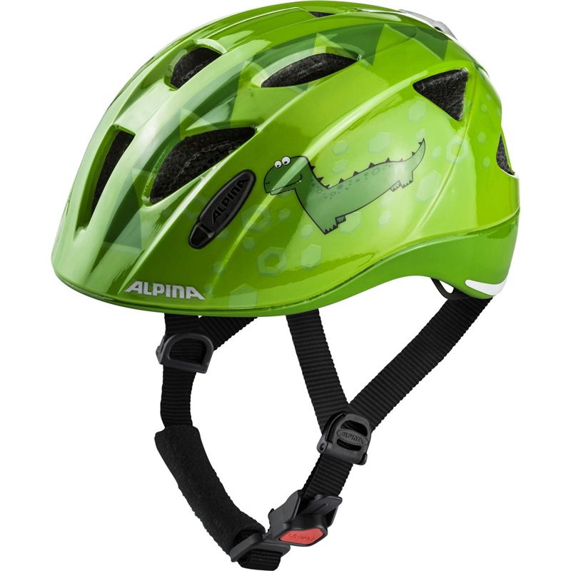 XIMO FLASH Kinderhelm mit Blinklicht / grün / 49-54cm