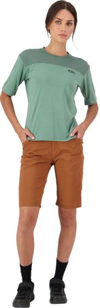 DIVERSION Damen-Merino-Kurzarmshirt / thyme/cypress / XL