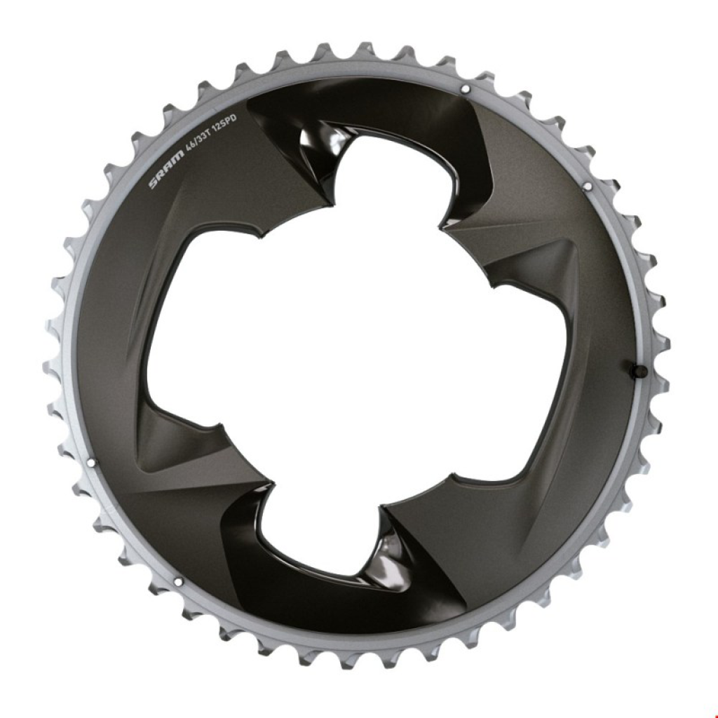 Chainring Force eTap AXS 107 BCD withCover 2x12SP / grey / 107x48T