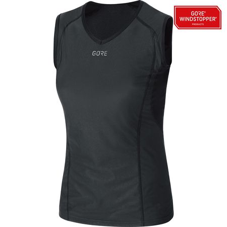 M GWS BASE LAYER Damen-Windstopper-Singlet / black / 40