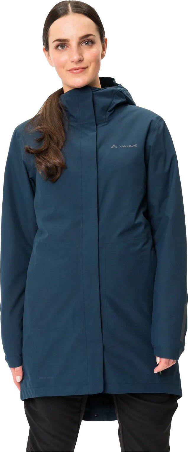 CYCLIST PADDED Damen-Regenparka / dark sea / 40