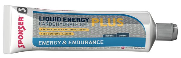 LIQUID ENERGY PLUS Gel Nature mit Koffein, Tube 70g / NATUR
