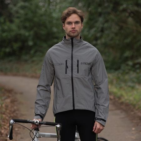 REFLECT 360+ Herren-Regenjacke / silber / M