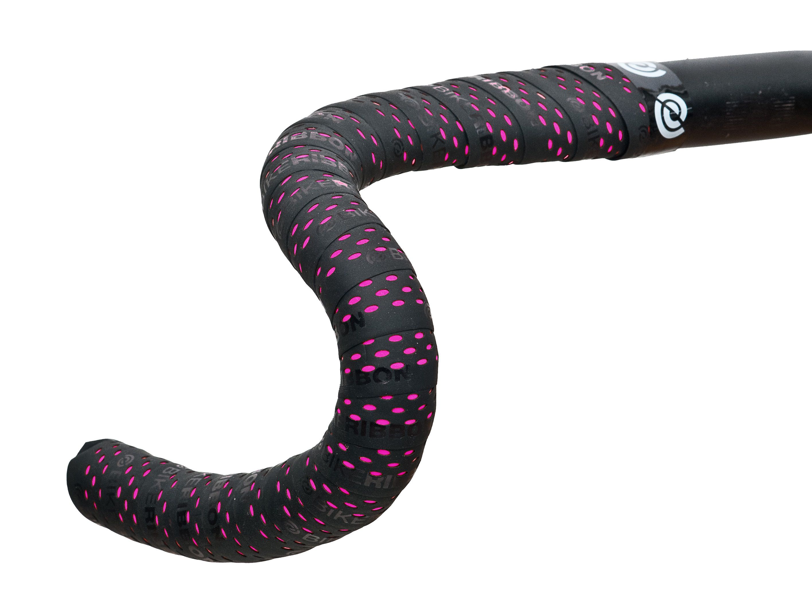 Lenkerband Drops schwarz mit / schwarz-fuchsia