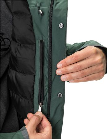 CYCLIST WARM Herren-Regenjacke / dusty forest / L