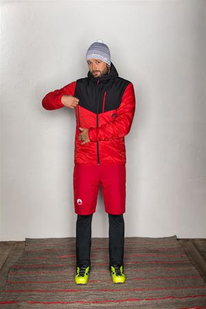 SAMUELM Herren-Loftjacke / rot/schwarz / S
