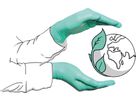 GREEN GLOVE Einweghandschuhe, 50 Stk. / green / L