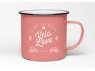 Emaille-Tasse / coral