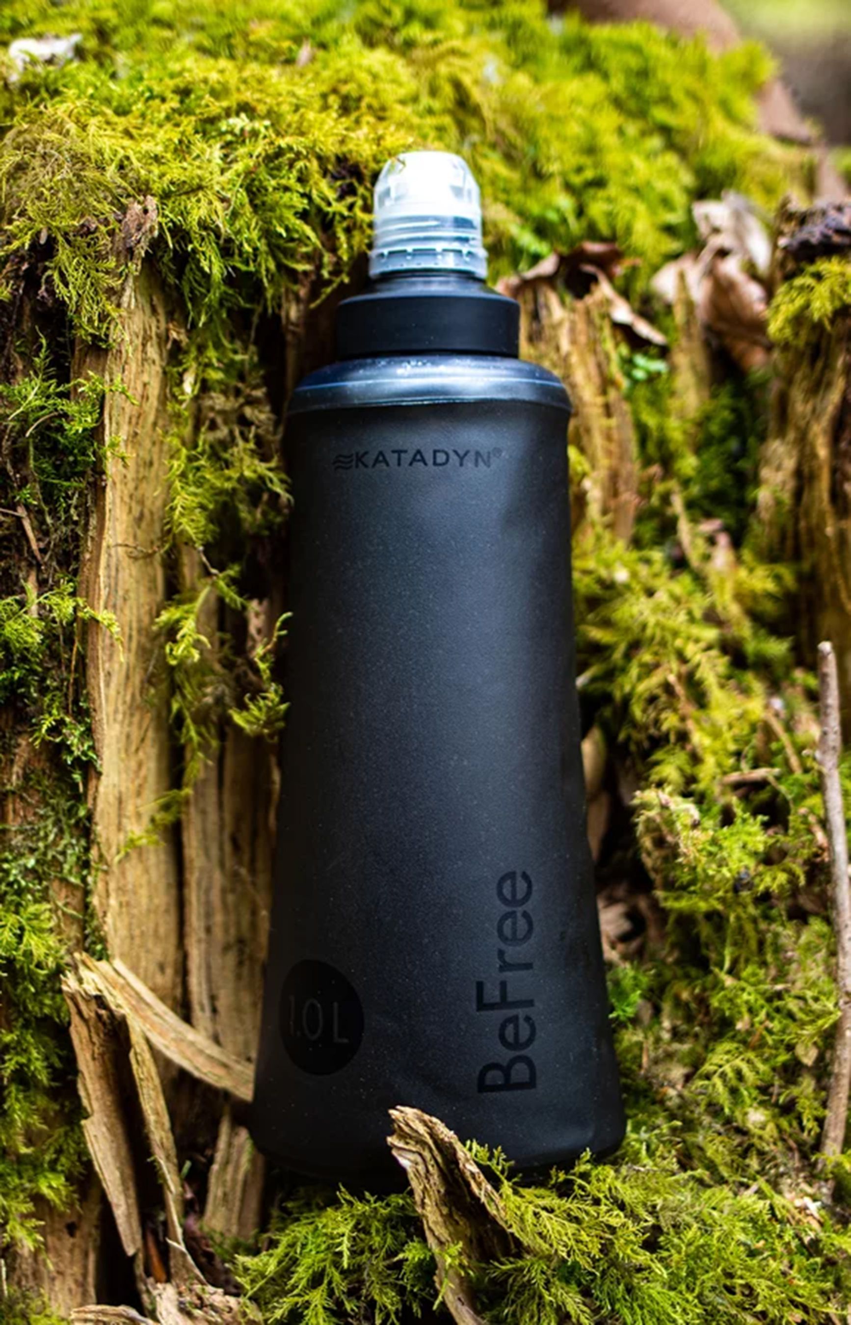 BEFREE Wasserfilter-System / 1.0L Flasche BLACK EDITION