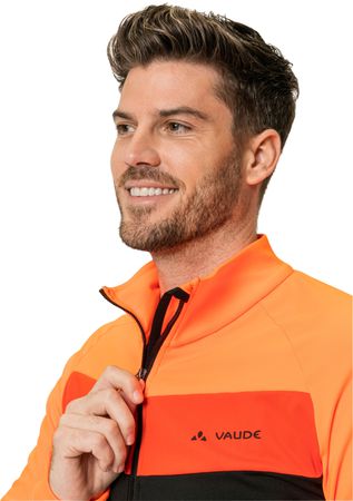 POSTA Herren-Thermo-Langarmtrikot / neon orange / S