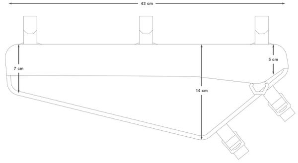 RACING FRAME PACK Rahmentasche (4L) / black / 4 L
