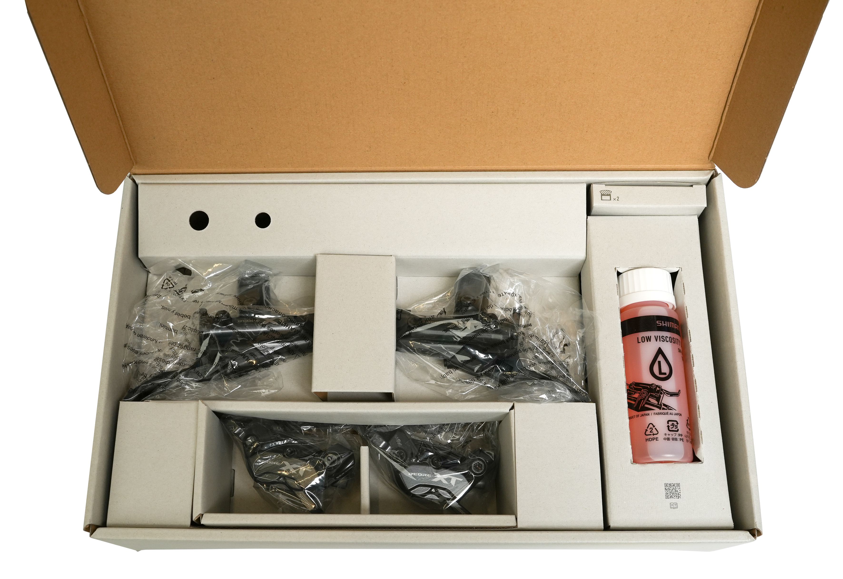 Scheibenbremsen-Set XT BR-M8220 mit BL-M8200 v&h Upgrade Kit