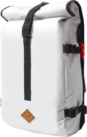 Rolltop Backpack / weiss / 30 x 22 x 50 cm, 22 l