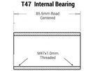 T47 TRETLAGER Hollowtech II Road / black / 85.5mm