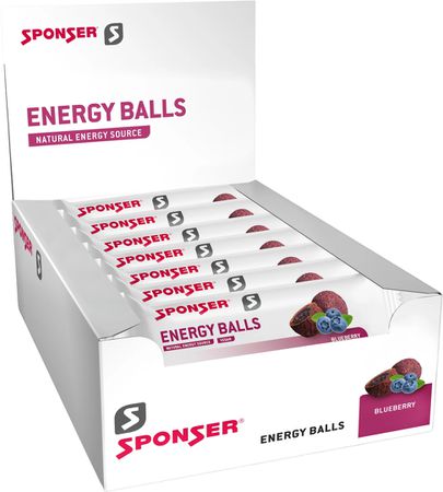 Energy Balls, Display (18 x 45 g) / Blueberry