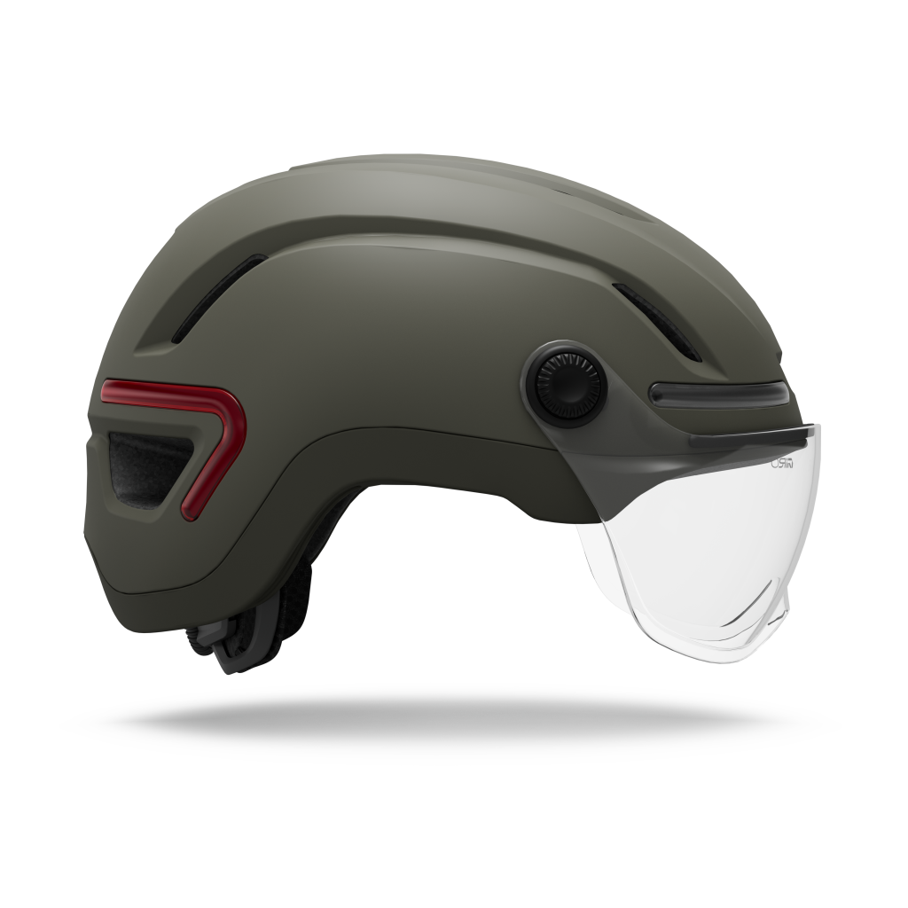ETHOS MIPS LED SHIELD Velohelm / matte dark sage / L 59-63
