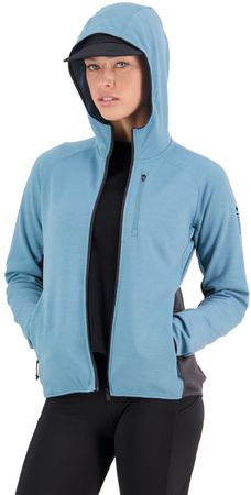 APPROACH Damen-Merino-Kapuzenjacke / ash blue/shale / L