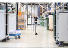 Standpumpe Rennkompressor60 LTD mit Messingstecknippel / Silber
