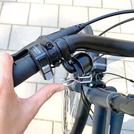 E-BIKE Glocke Linksmontage / schwarz