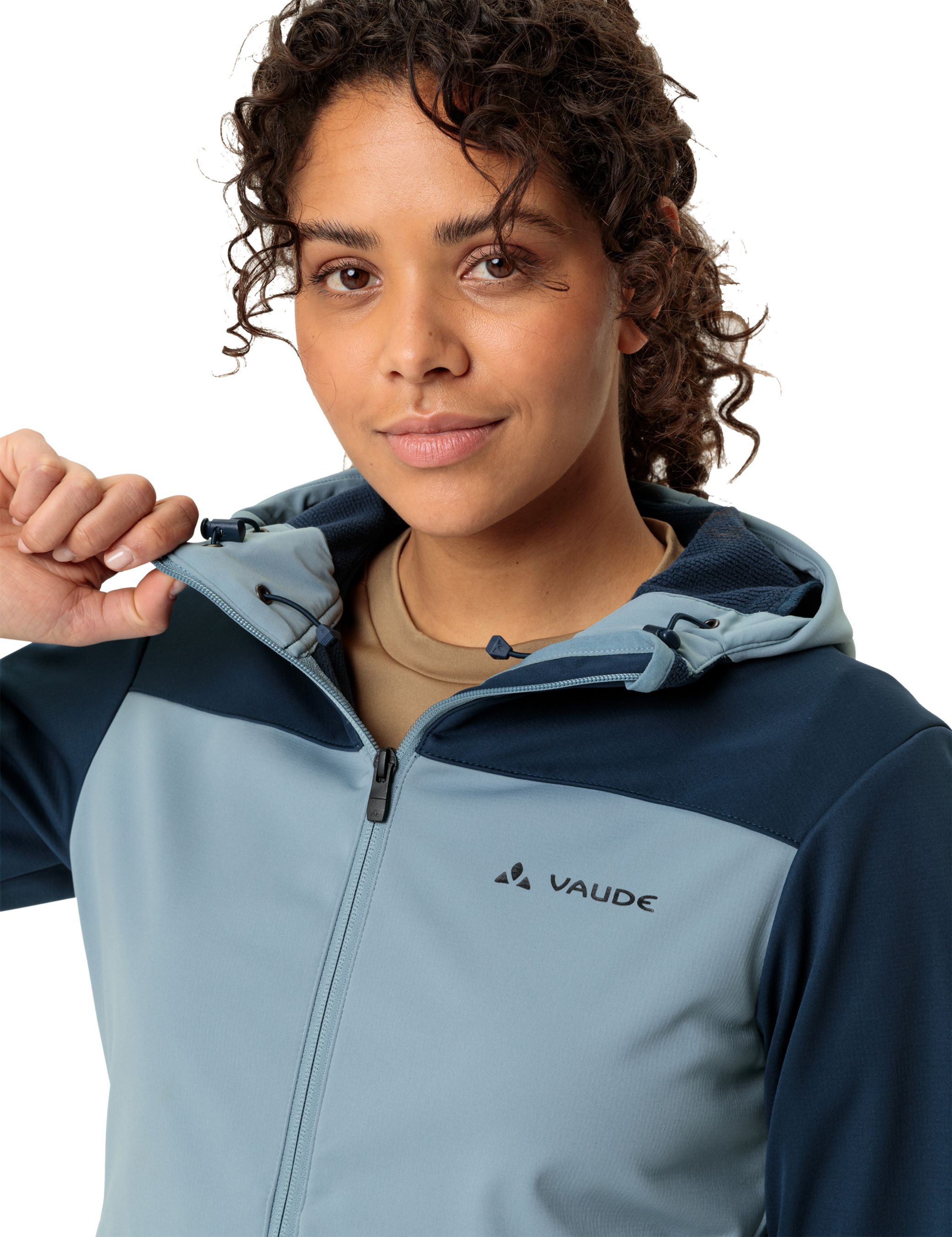 QIMSA Damen-Softshelljacke / dark sea / 42