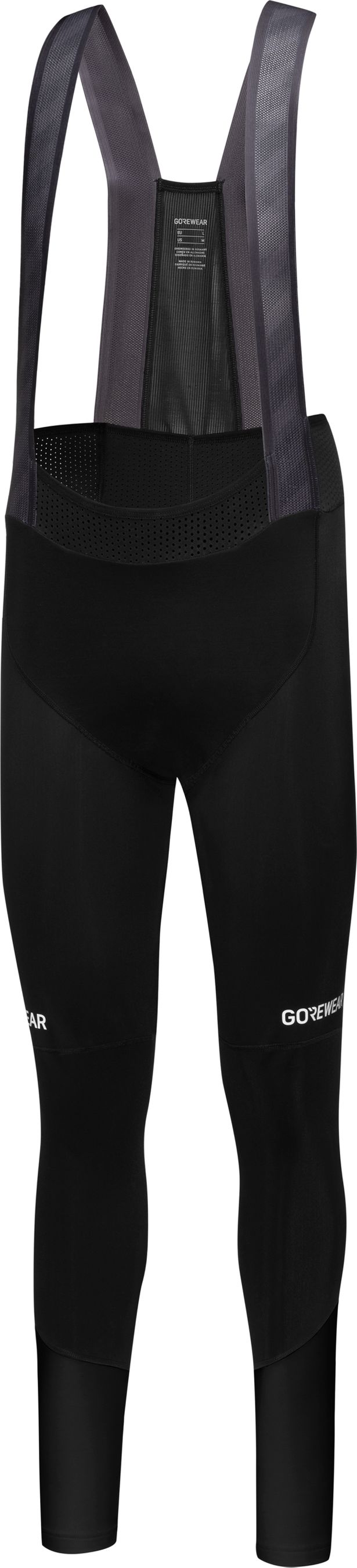 SPINSHIFT Herren-Thermo-Trägerhose mit Polster / black / L