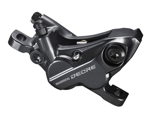 DEORE M6120 Bremssattel 4-Kolben v/h, Belag D03S / schwarz