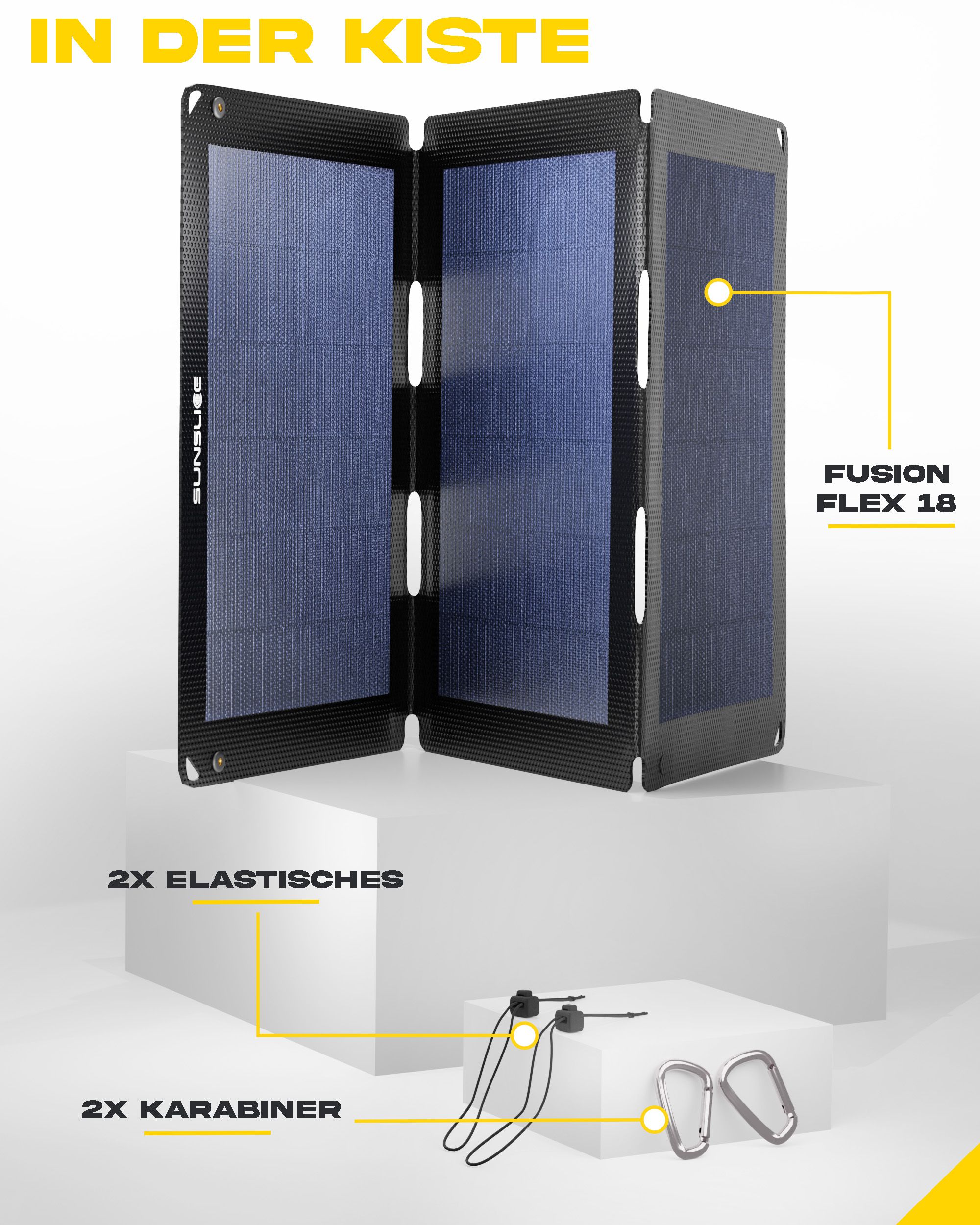 FUSION FLEX Solar Panel / black / 18W