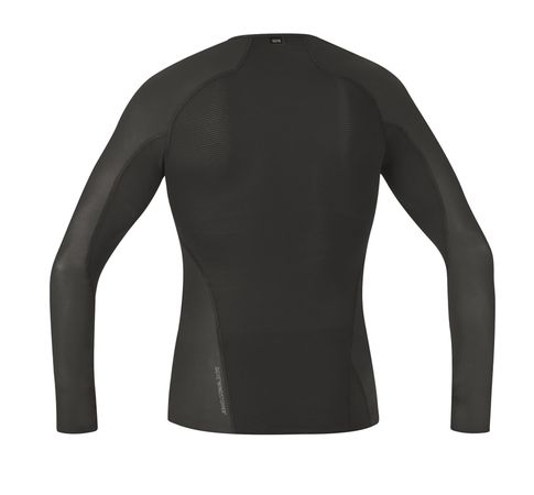 M GWS BASE LAYER Herren-Langarmshirt mit Windstopper / schwarz / L