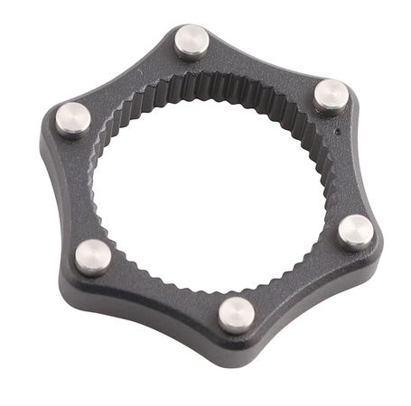 6-LOCH-ADAPTER mit Innenring für Centerlock Naben / schwarz