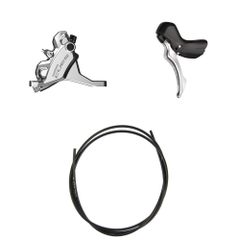 Scheibenbremsen-Set CUES BR-U6030 mit ST-U6030 / silber / vorne, Hebel links, bremsen, 100 cm