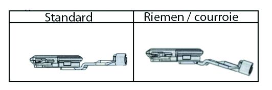 Komponenten für Schalteinheit CJ-S700-11 Riemenantrieb