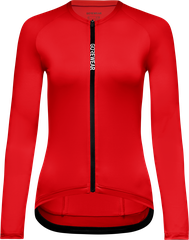 SPINSHIFT Damen-Langarmtrikot / lab red / XXS=34