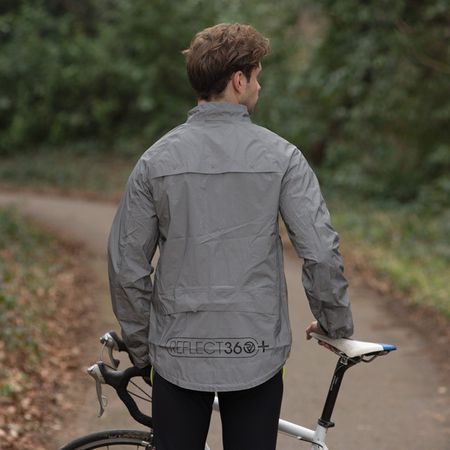REFLECT 360+ Herren-Regenjacke / silber / M