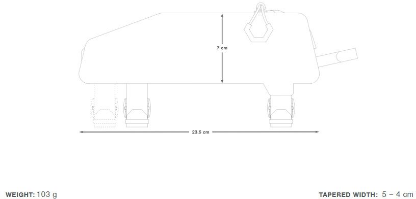 EXPEDITION TOP TUBE PACK Oberrohrtasche / black / 0.6l