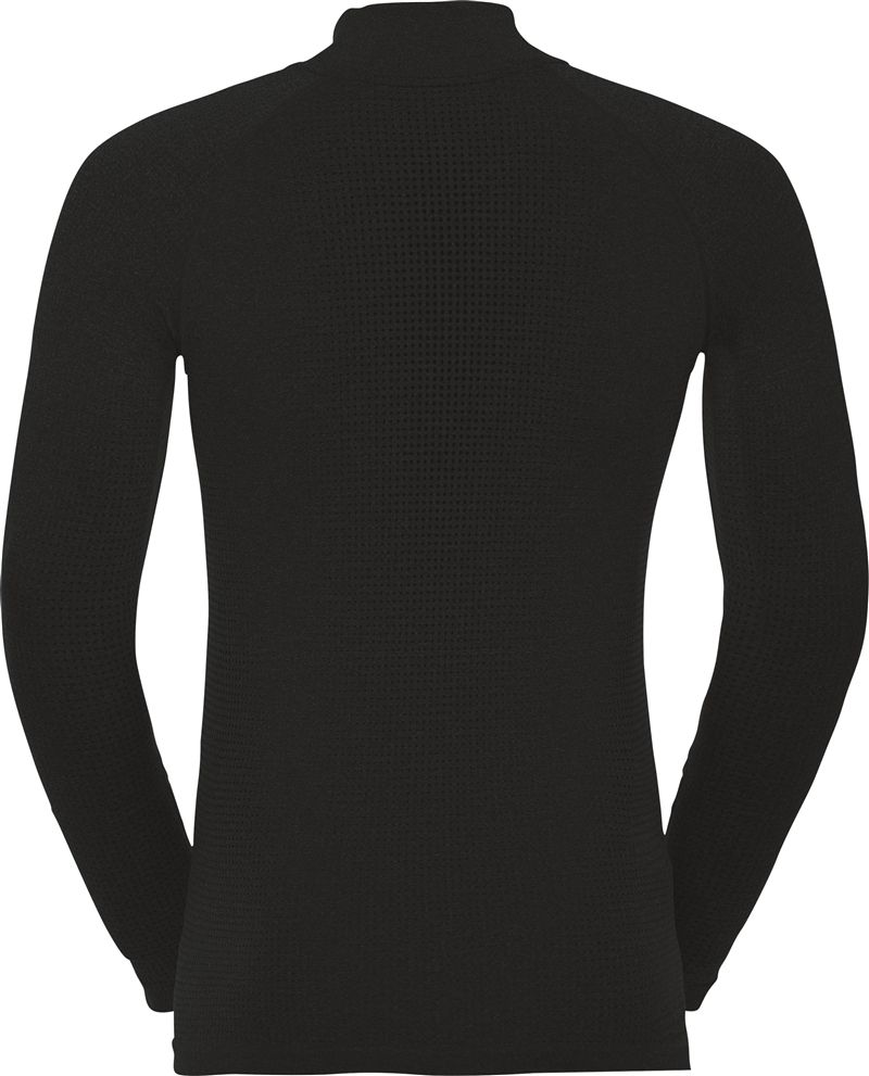 PERFORMANCE ECO 1/2 Zip Herren-Langarmshirt / schwarz / XXL