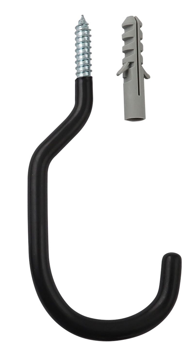 VELOHAKEN 54mm für Reifenbreite bis 2.3", 1 Stk. / schwarz / METALLGEWINDE