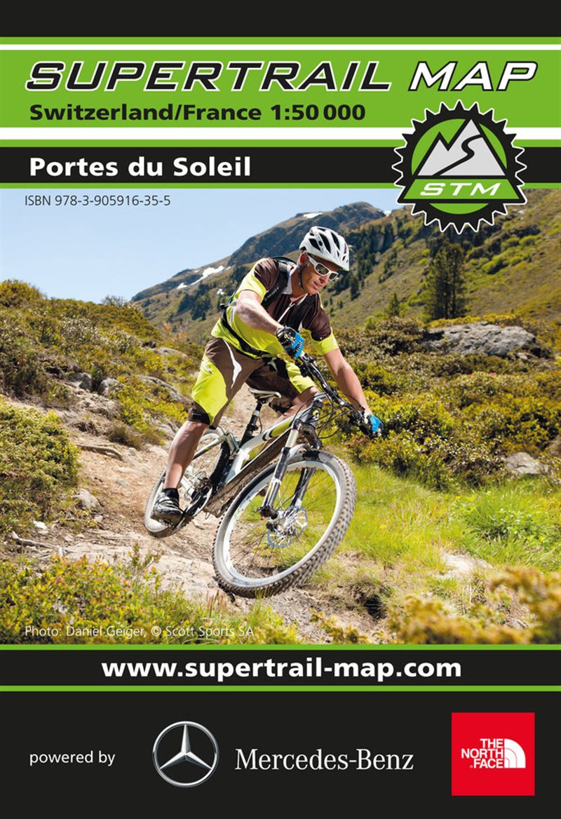 SUPERTRAIL MAPS Bike-Karten Frankreich / NYON/LA DÔLE