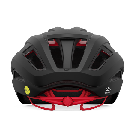ARIES SPHERICAL MIPS Velohelm / matte carbon/red / S 51-55