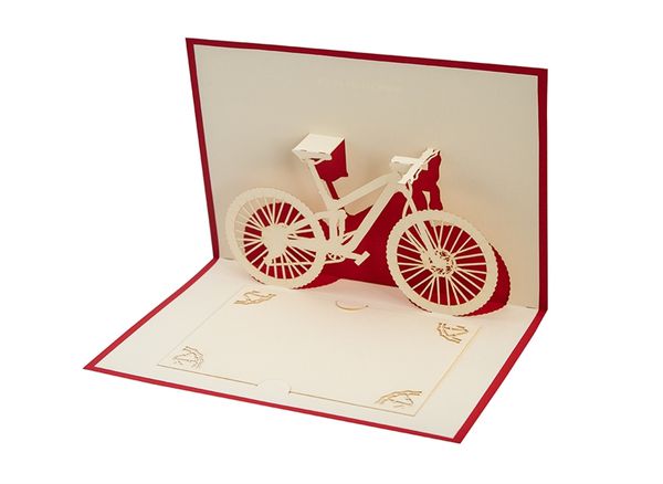 3D-Grusskarte Bike