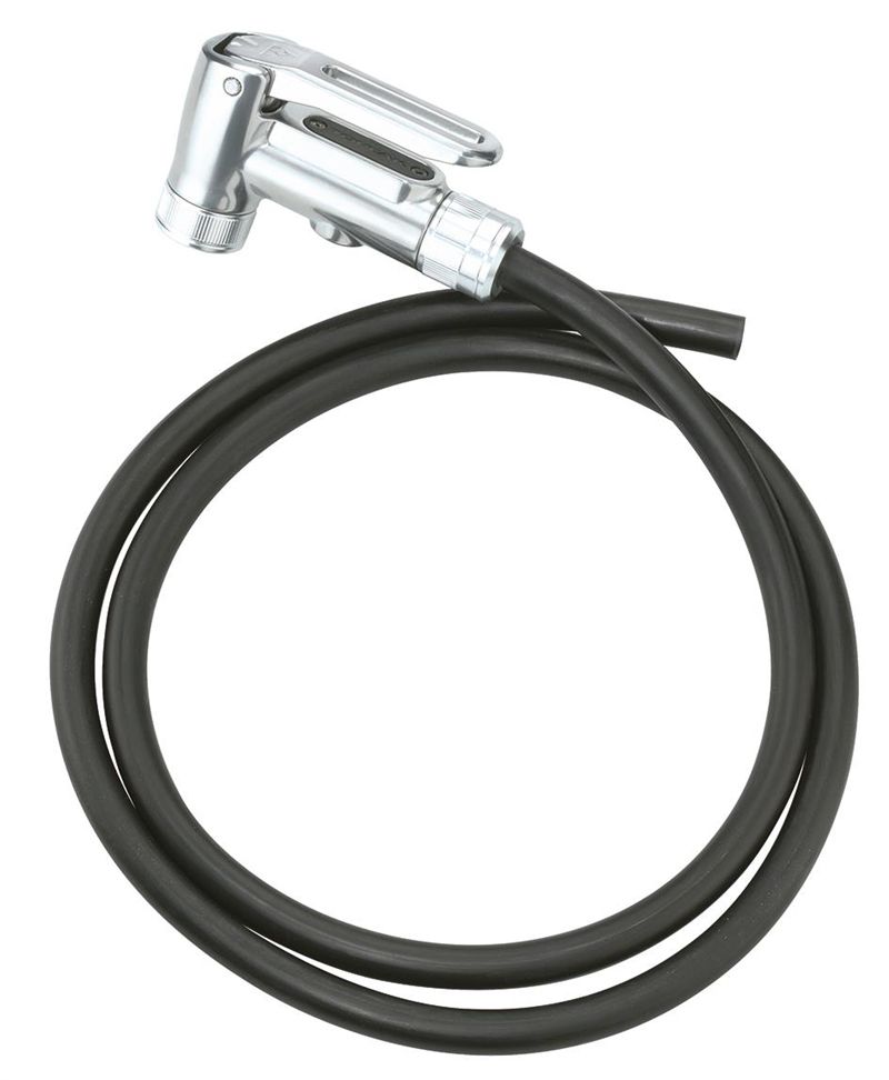 JOE BLOW ACE DX SMARTHEAD Alu-Pumpenadapter mit Schlauch / silber schwarz