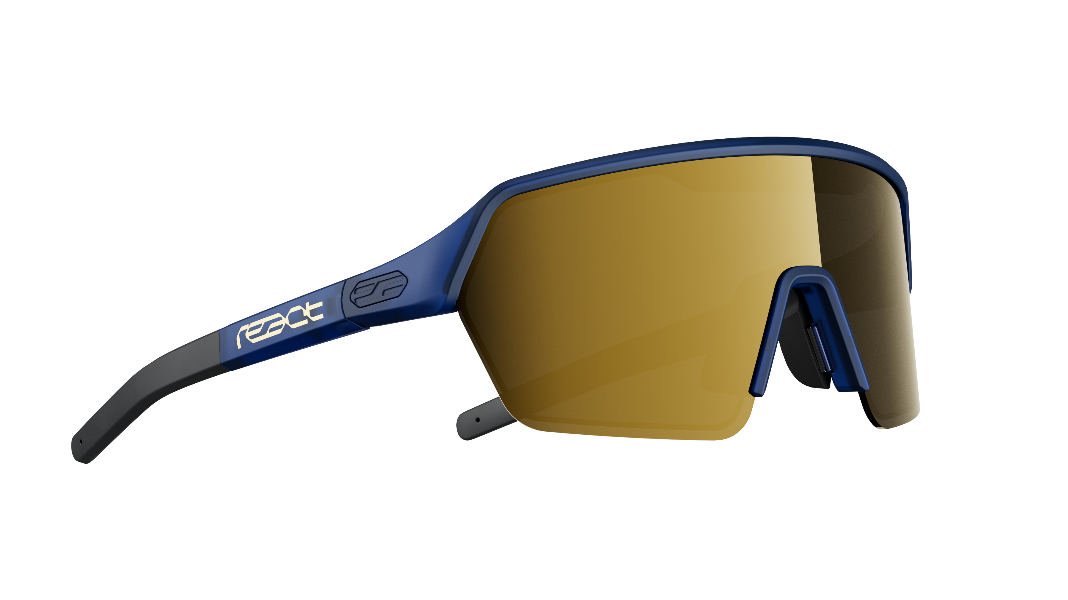 ERVO Sportbrille / gold blue