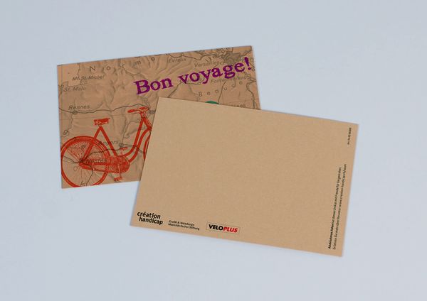 WELTENBUMMLER Postkarte / Grusskarte