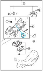 Kabelführung Ganganzeige ST-9000 / links