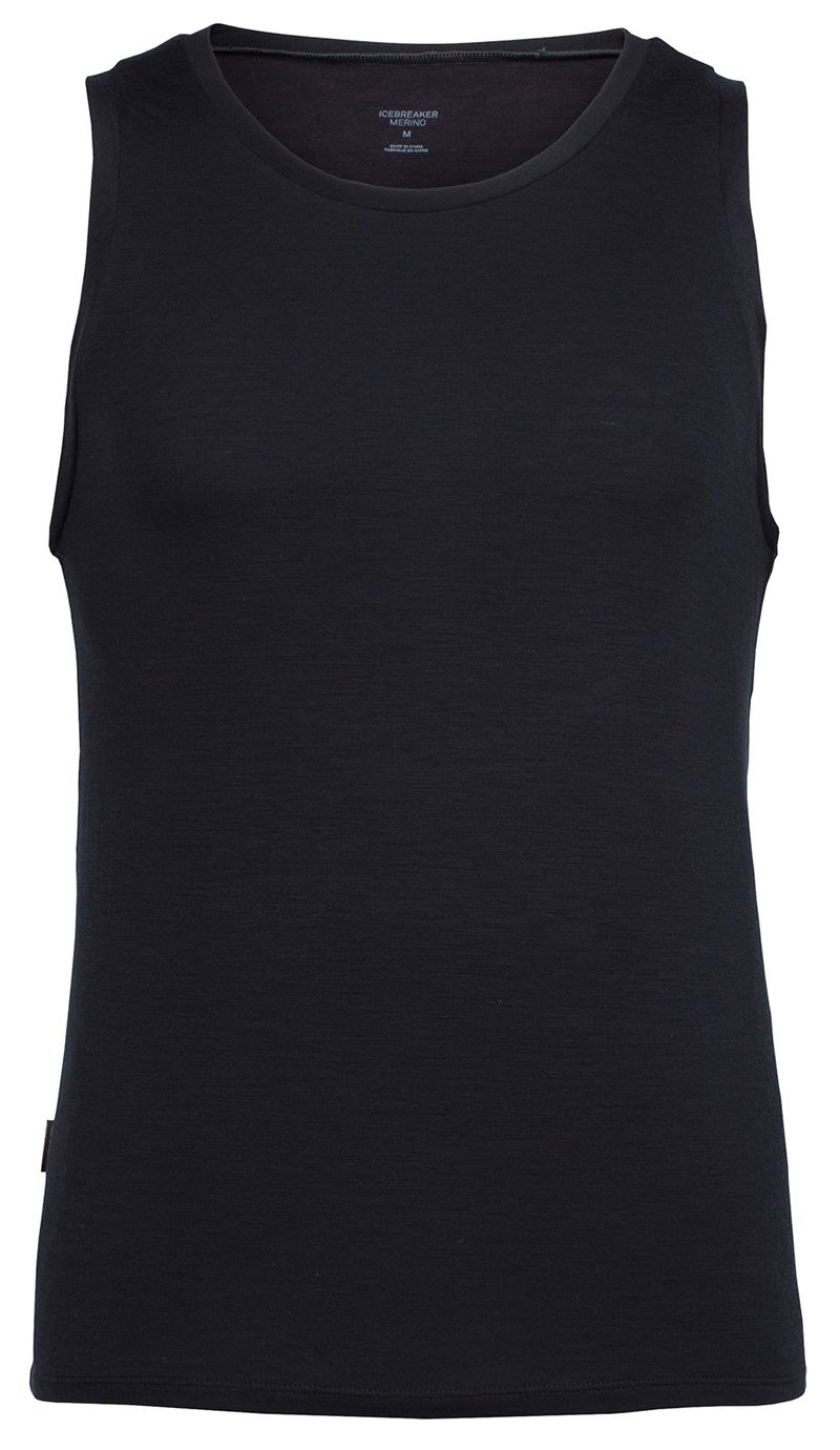 ANATOMICA Herren-Merino-Tankshirt / black / XXL