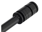 STECKACHSENADAPTER für Gepäckträgermontage / schwarz / M12 x 1.5 169mm