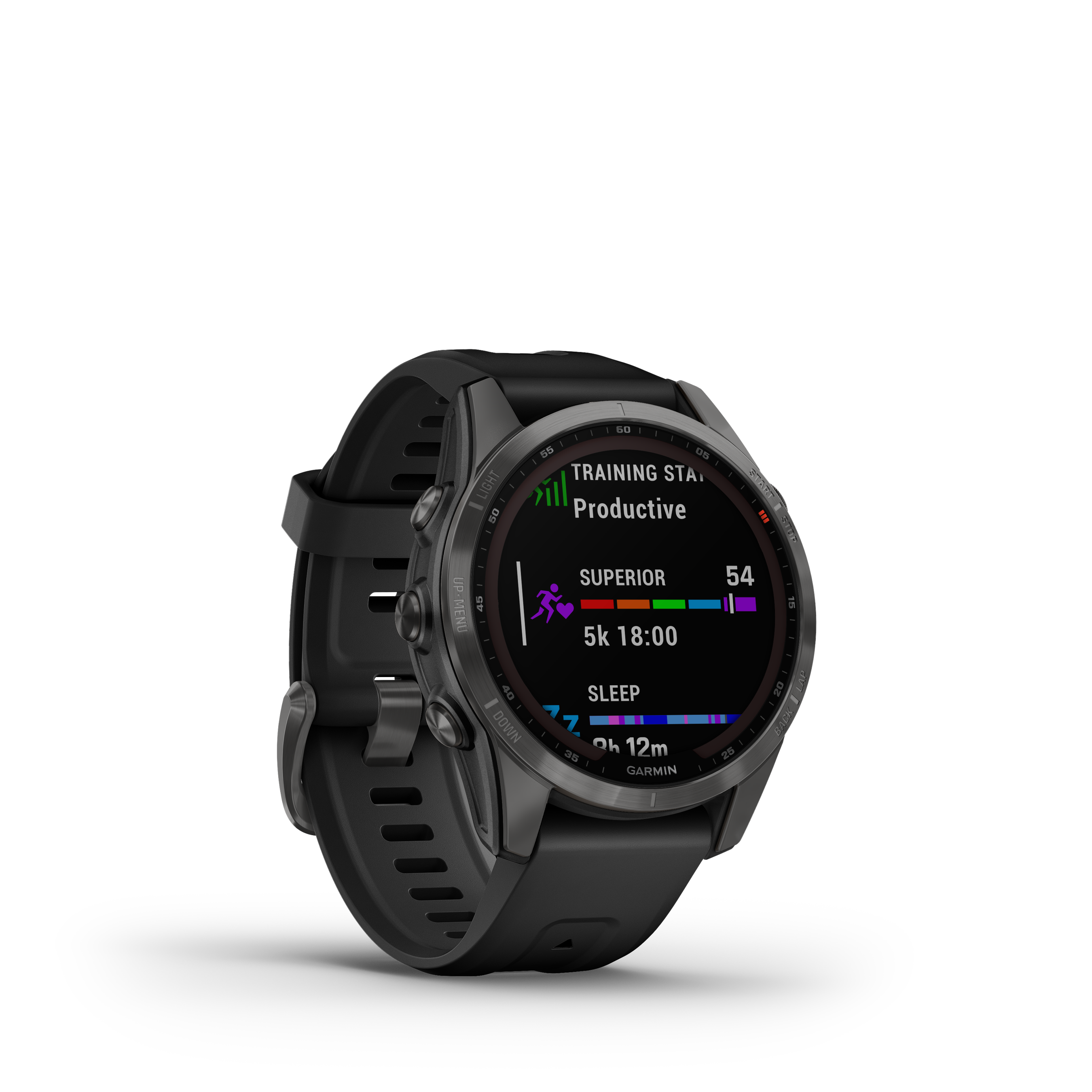FENIX 7S SOLAR Multisportuhr 42mm / schiefergrau mit schwarzem armband