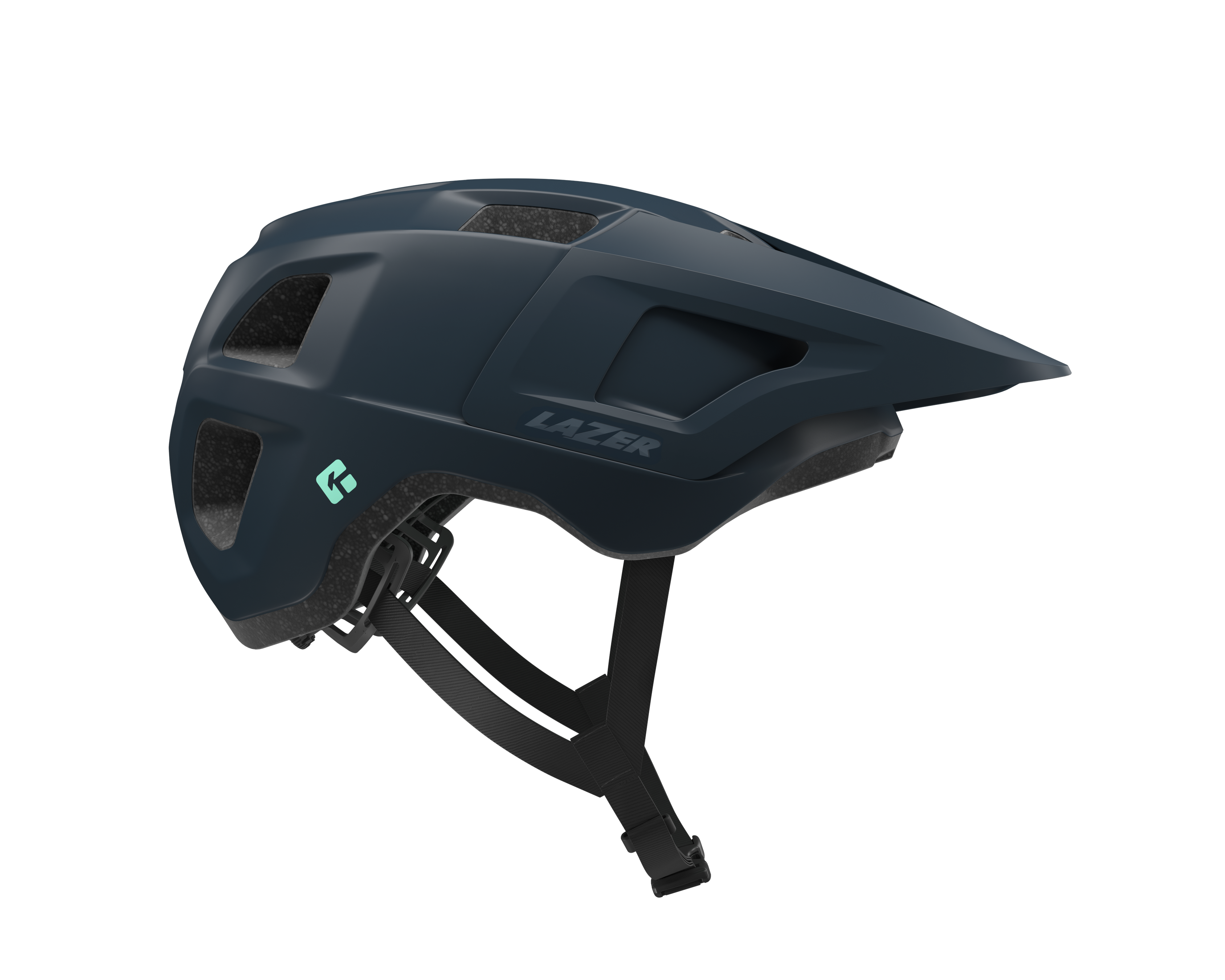 LAZER Unisex MTB Lupo KinetiCore Helm / matte navy blue