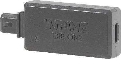 USB ONE Steckverbinder für LUPINE-Akkus / schwarz / USB zu USB-C