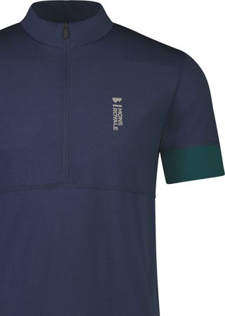 CADENCE Herren-Kurzarmtrikot / evergreen/midnight / S