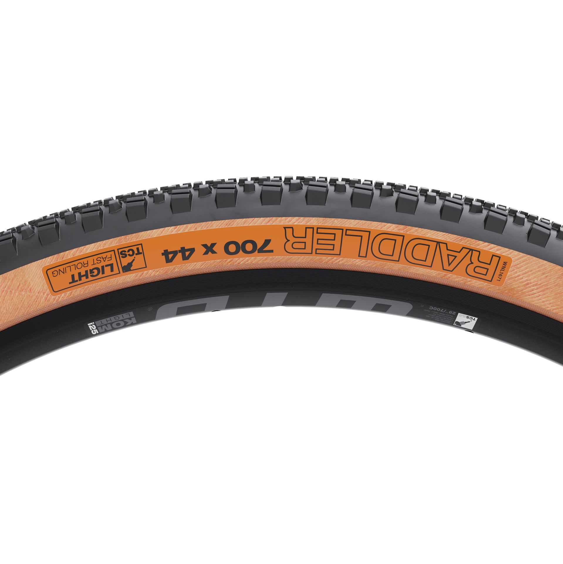 RADDLER TCS Gravel Reifen / tanwall / 28", 700x44C, 45-622